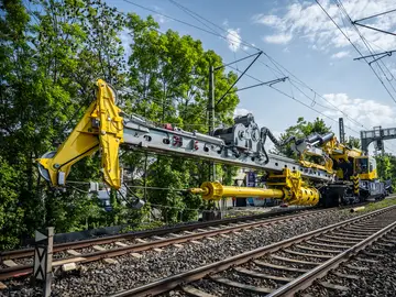 Gleisgründungszug GGZ der RTG Rammtechnik GmbH